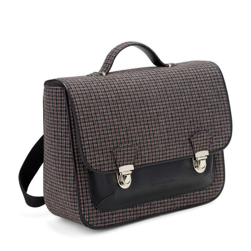 Boston Plaid Adjustable Shoulder Strap Schoolbag