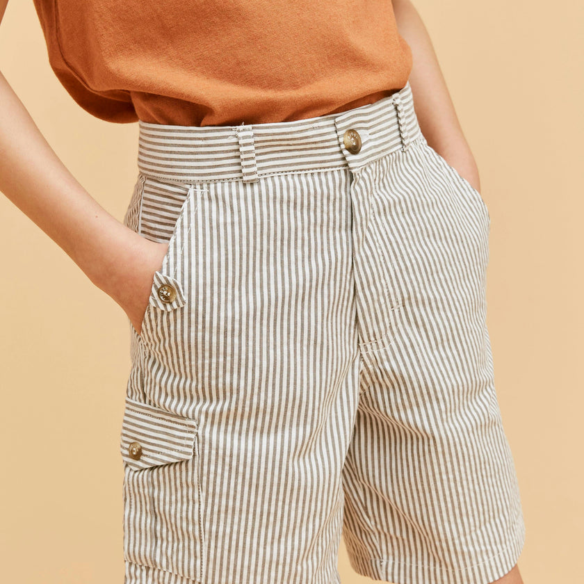 Cargo Seersucker Shorts