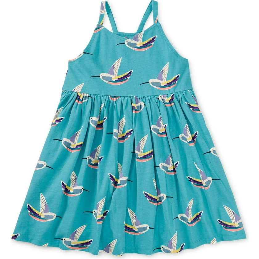 Racerback Twirl Dress, Green
