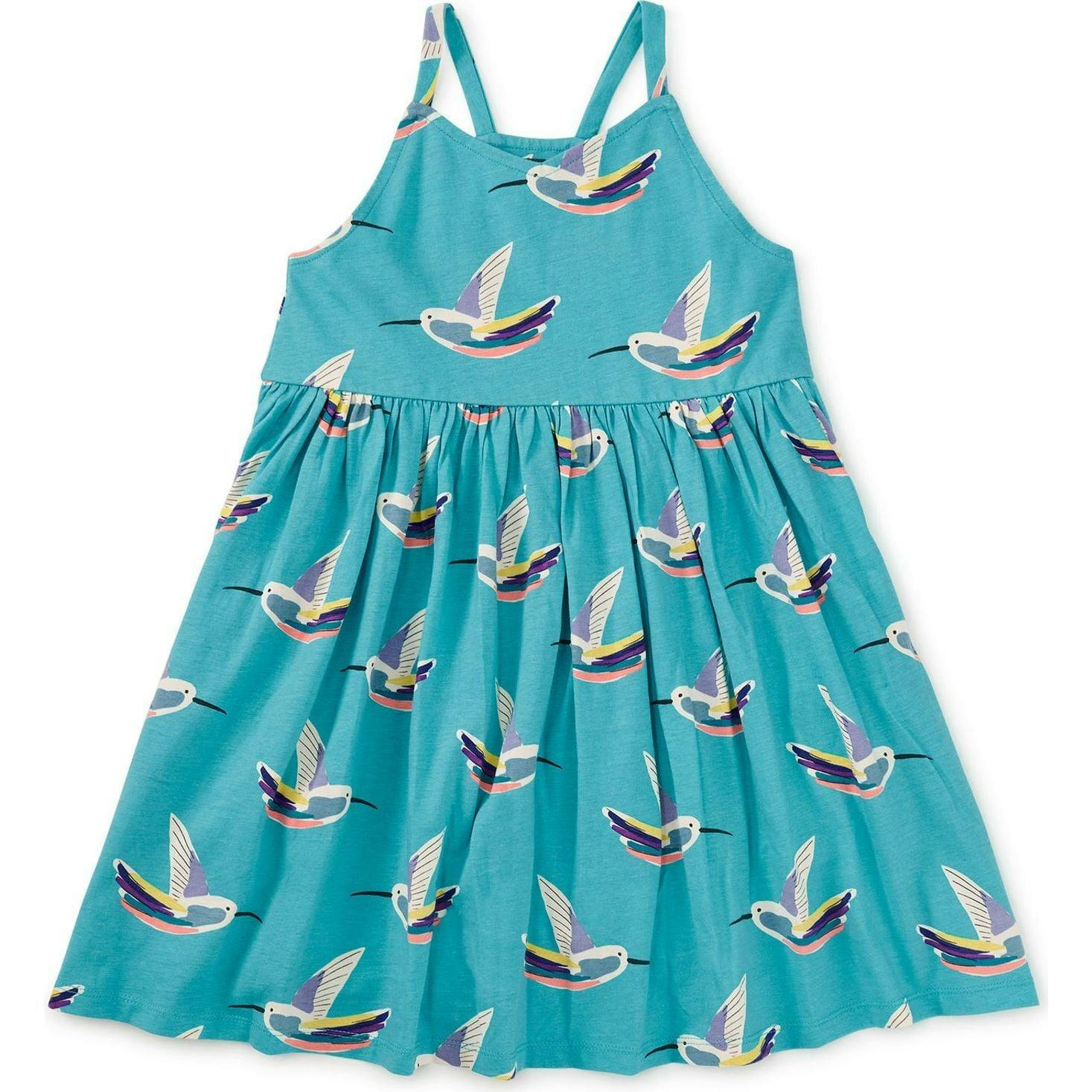 Racerback Twirl Dress, Green