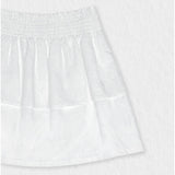 Fiona Girl Skirt, White Flower Embroidery (Copy)