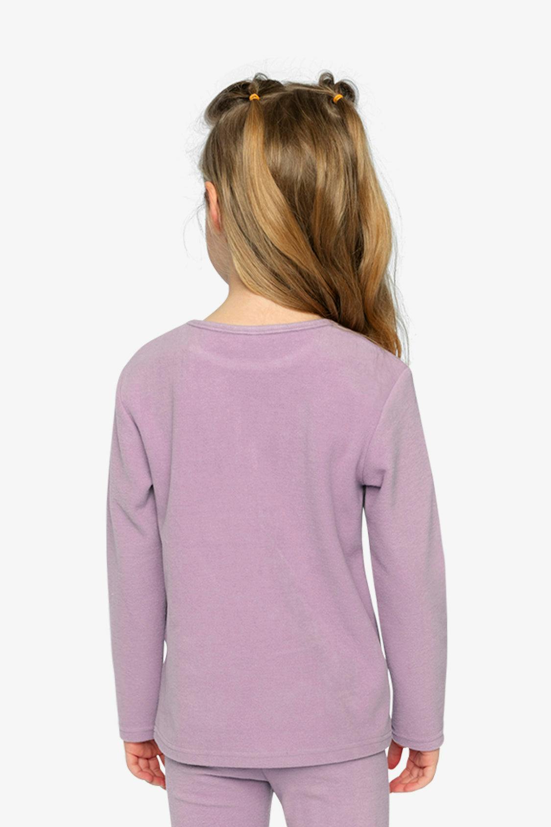 Brushed Rib Crew Neck Top Violet
