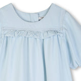Denim Ruffled Flared Dress
