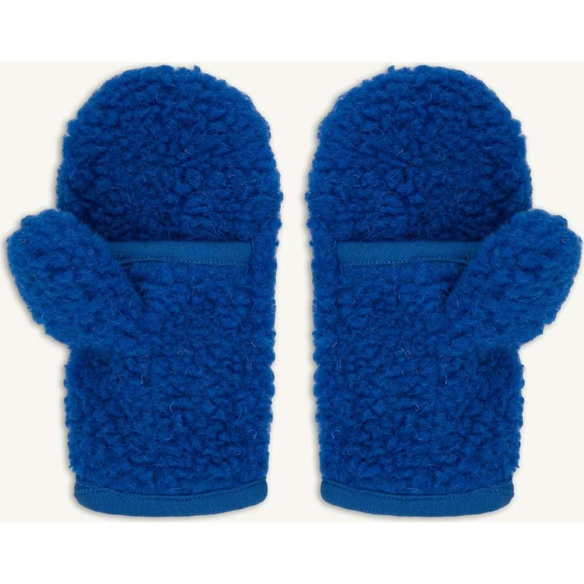 children's merino mittens - cobalt 6y+