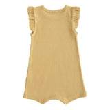 Yellow Biscotti Ruffle Modal Shortie