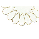 Deco Gold Scallop Round Placemat