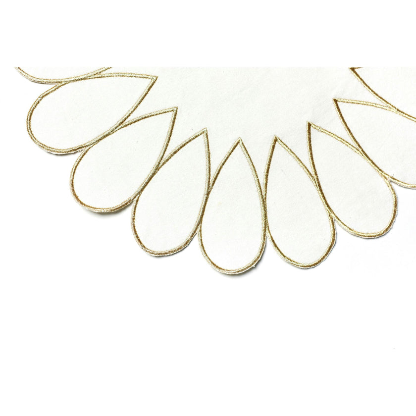Deco Gold Scallop Round Placemat