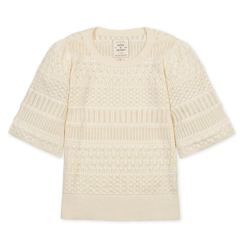 Organic Bell Sleeve Sweater Top
