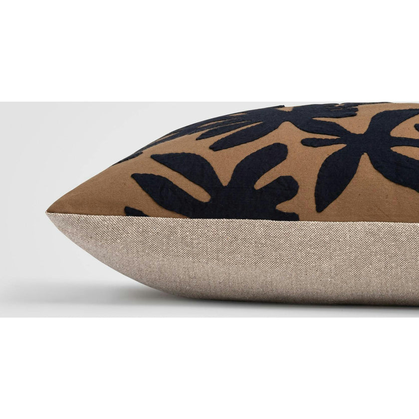Indigo Reef Blue Botanical Texture Pillow