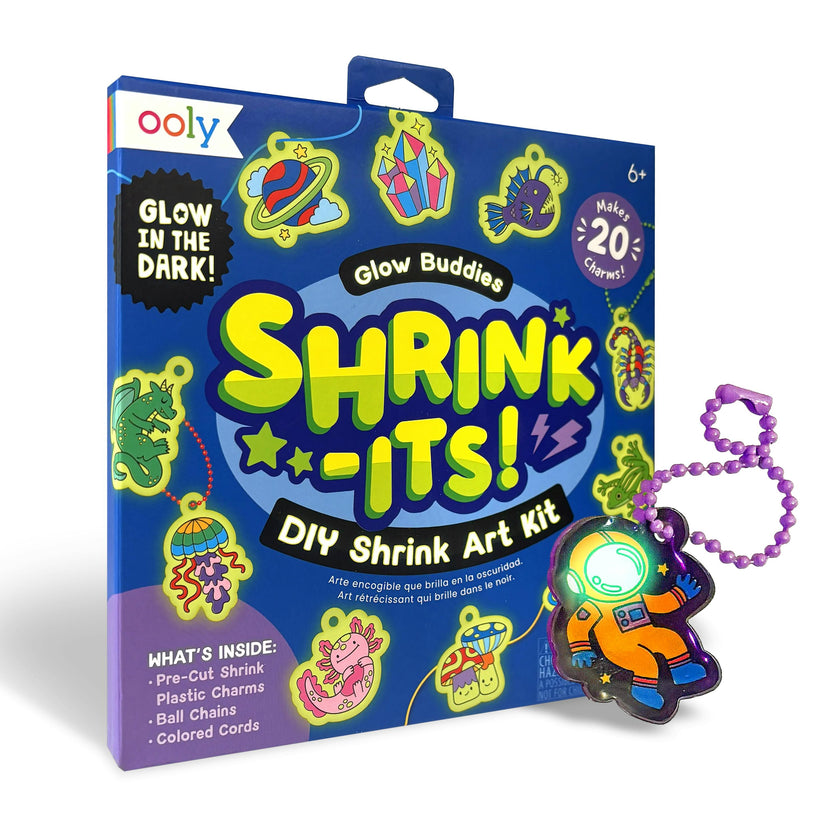 Shrink-Its! DIY Shrink Art Kit - Glow Buddies - 20 Charms