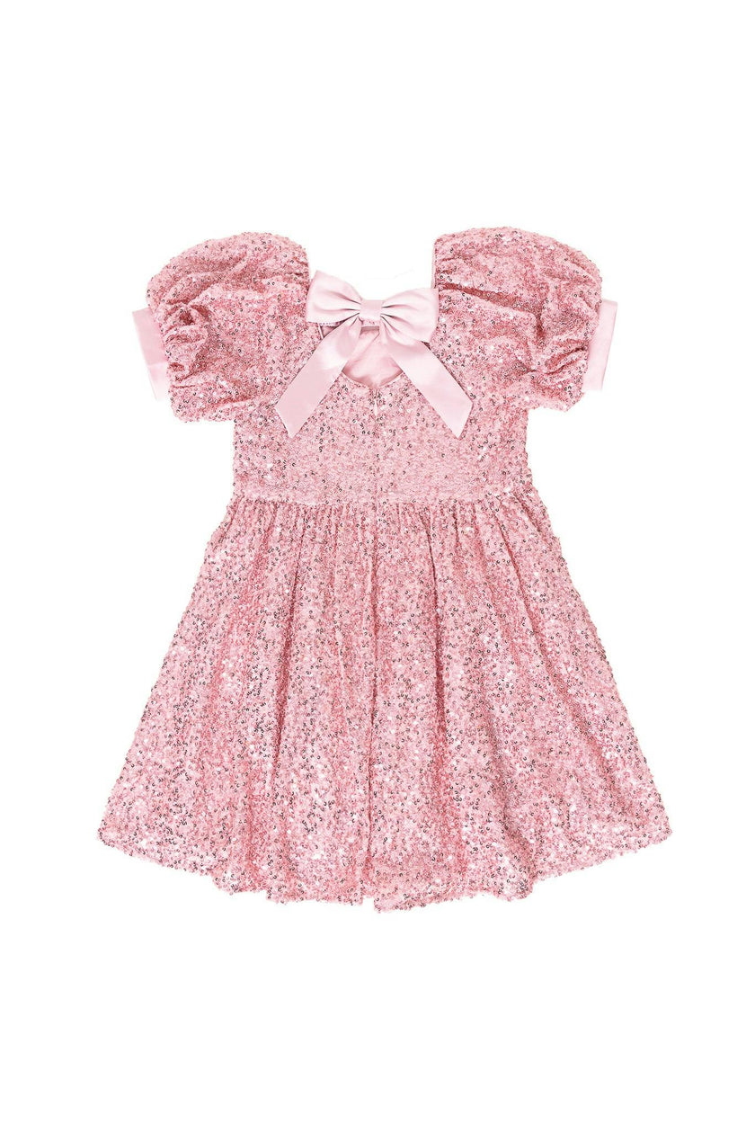 Mini Marisol Dress in Pink Sequin