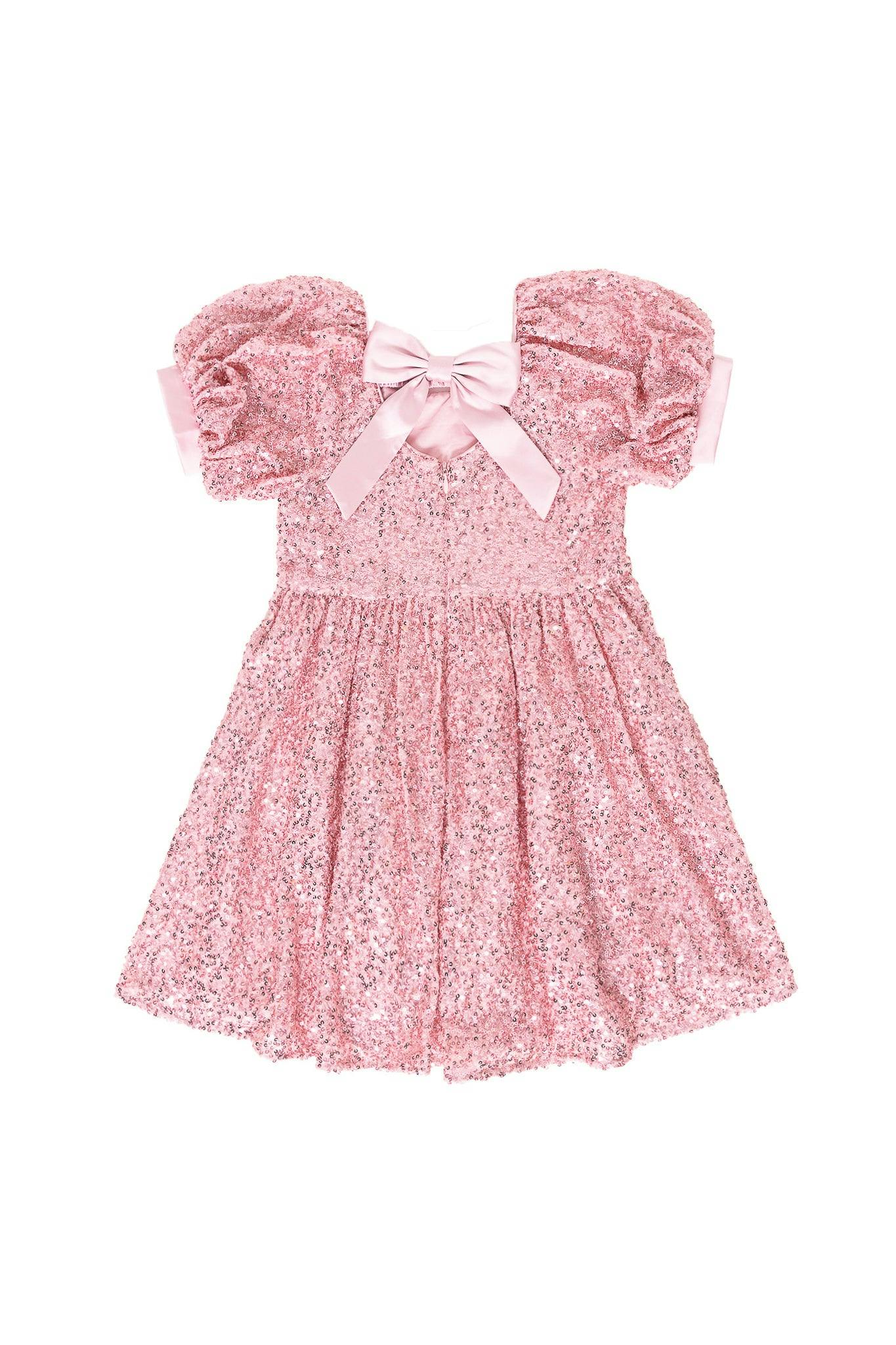 Mini Marisol Dress in Pink Sequin