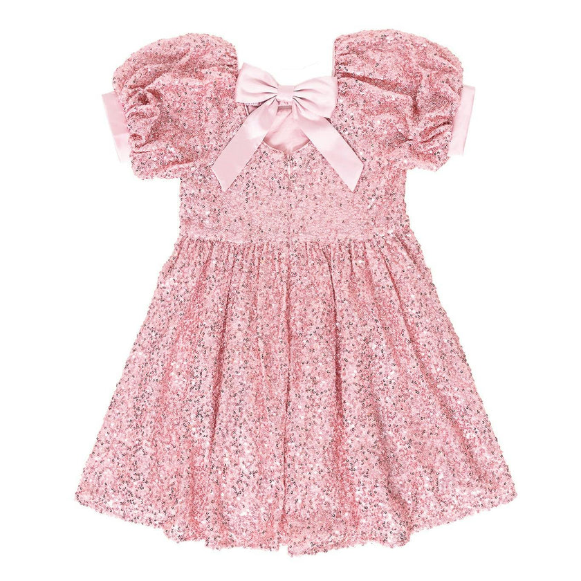 Mini Marisol Dress in Pink Sequin