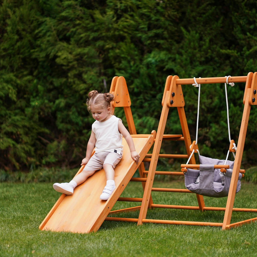 Juniper Folding Indoor & Outdoor Playset | Wooden Climber for Toddlers