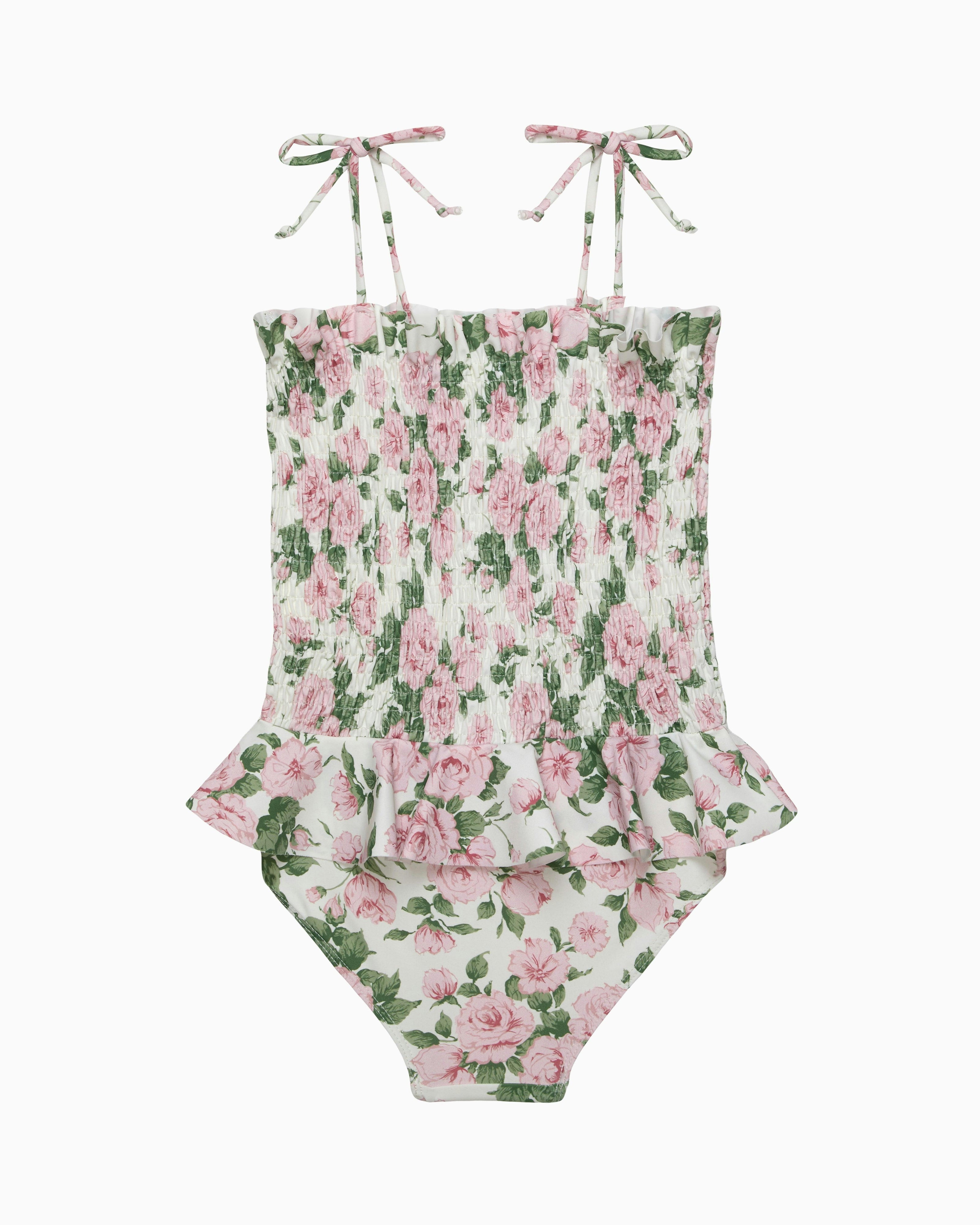 Ruched Swimsuit in Carline