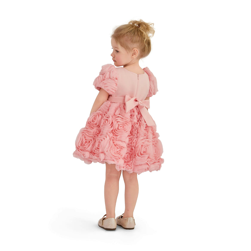 Pink Bow Rosette Dress