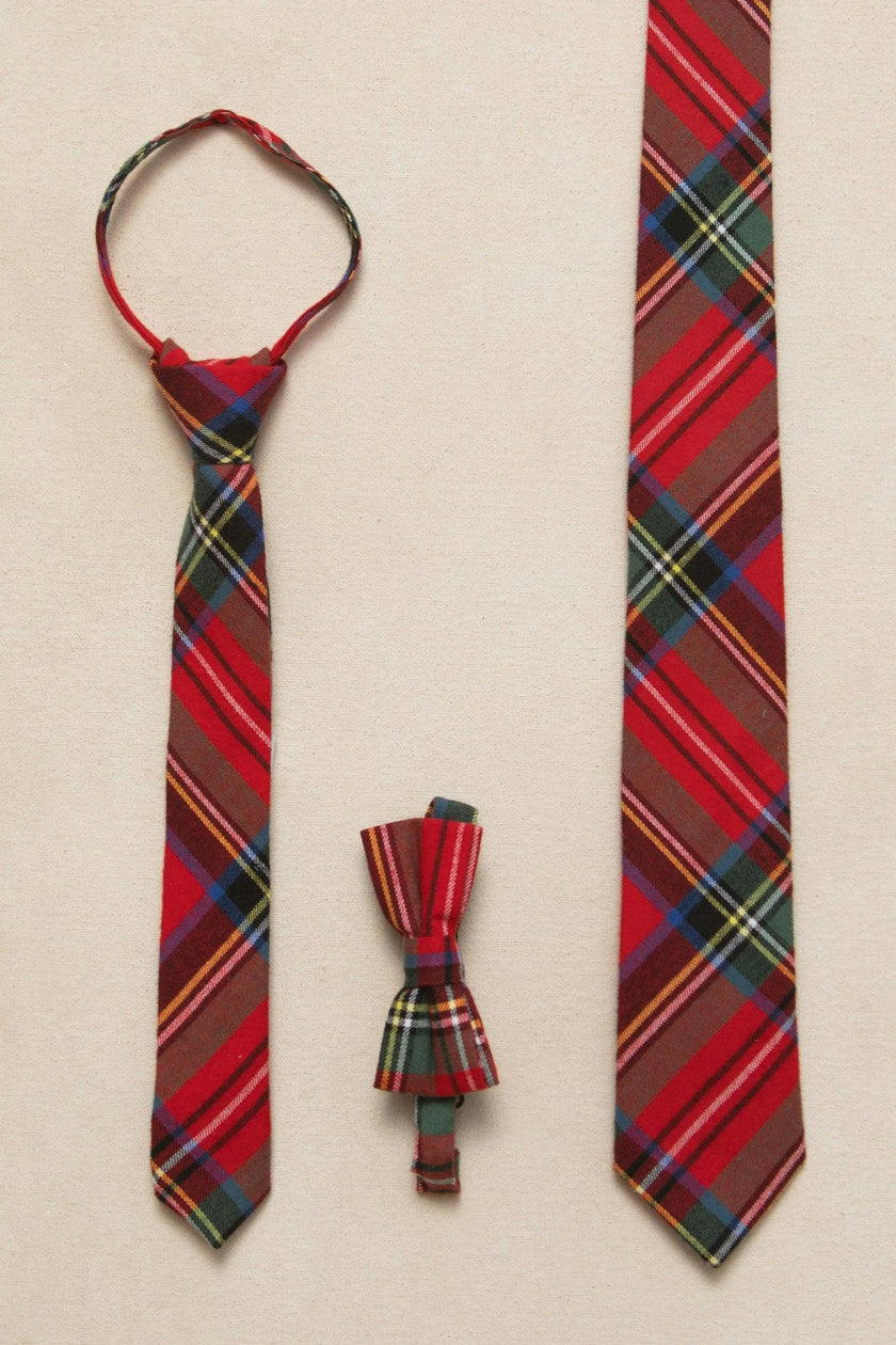 Ties in Holiday Plaid