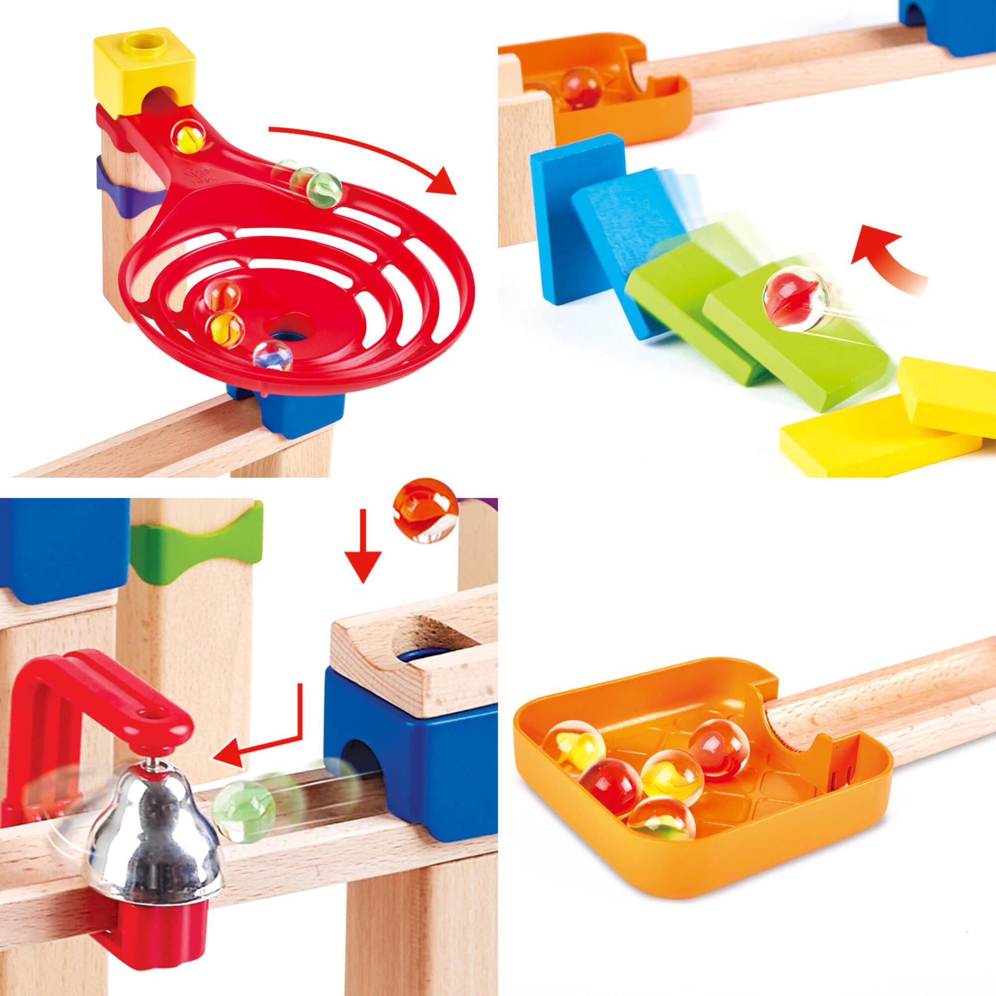 Marble Run Crazy Rollers Wood Building Racetrack