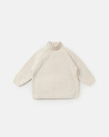 Boxy Mock Neck Sweater • Fuzzy