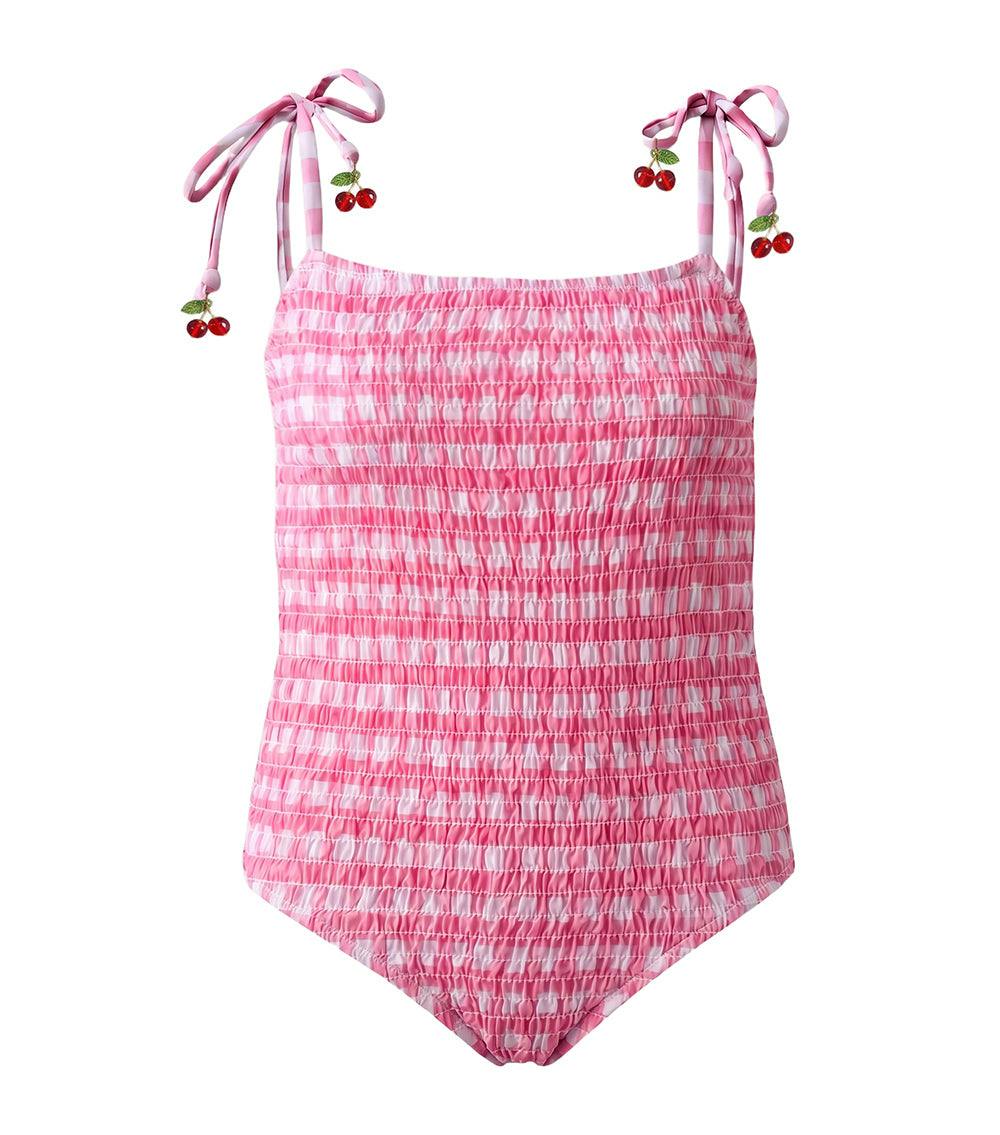 vivi one piece pink gingham