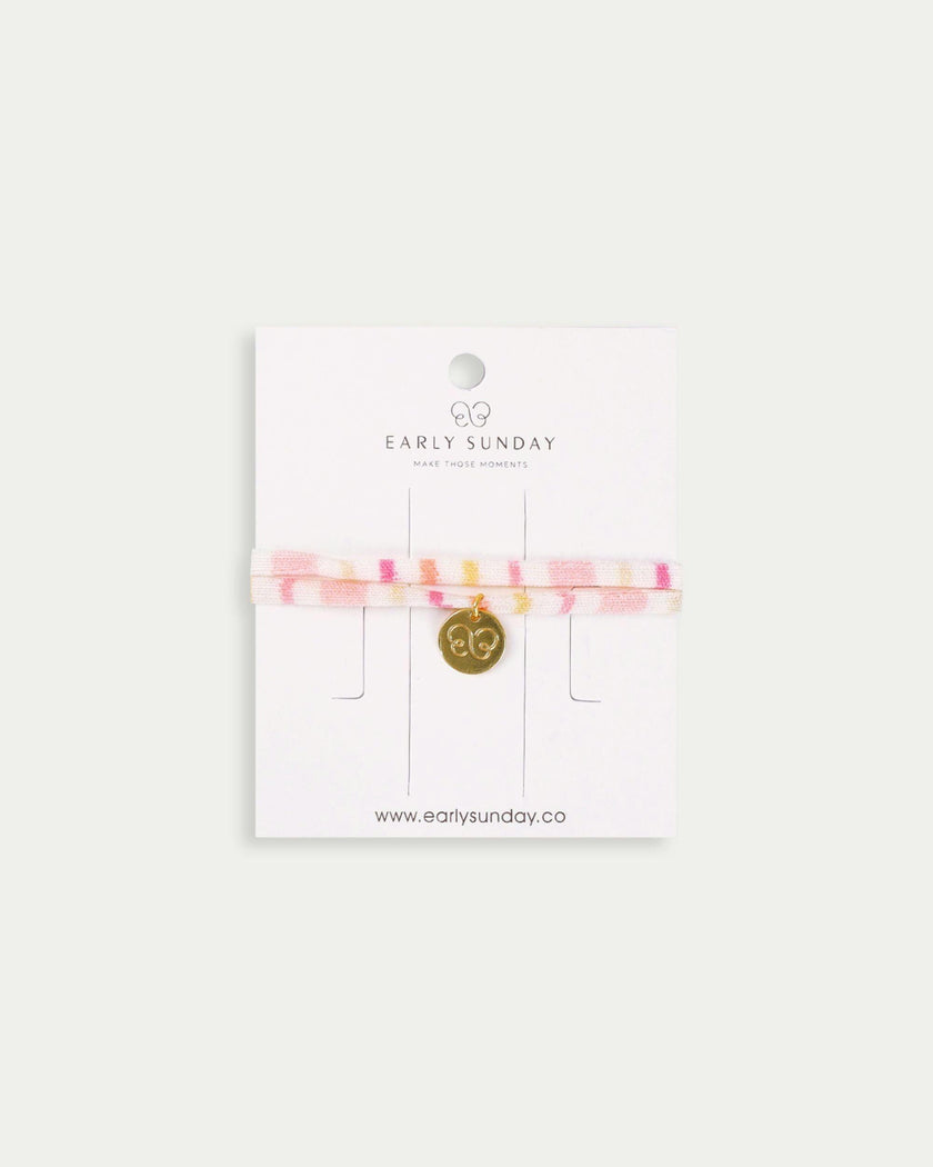 Charm Bracelet - Pink Stripes