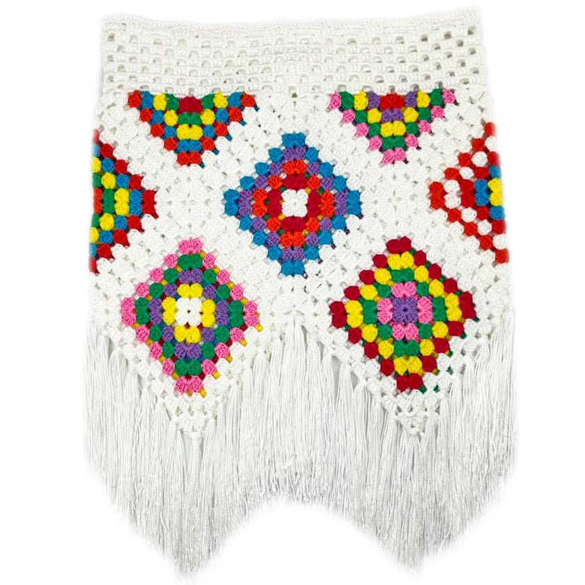 Sandia Hand-Crochet Drawstring Skirt