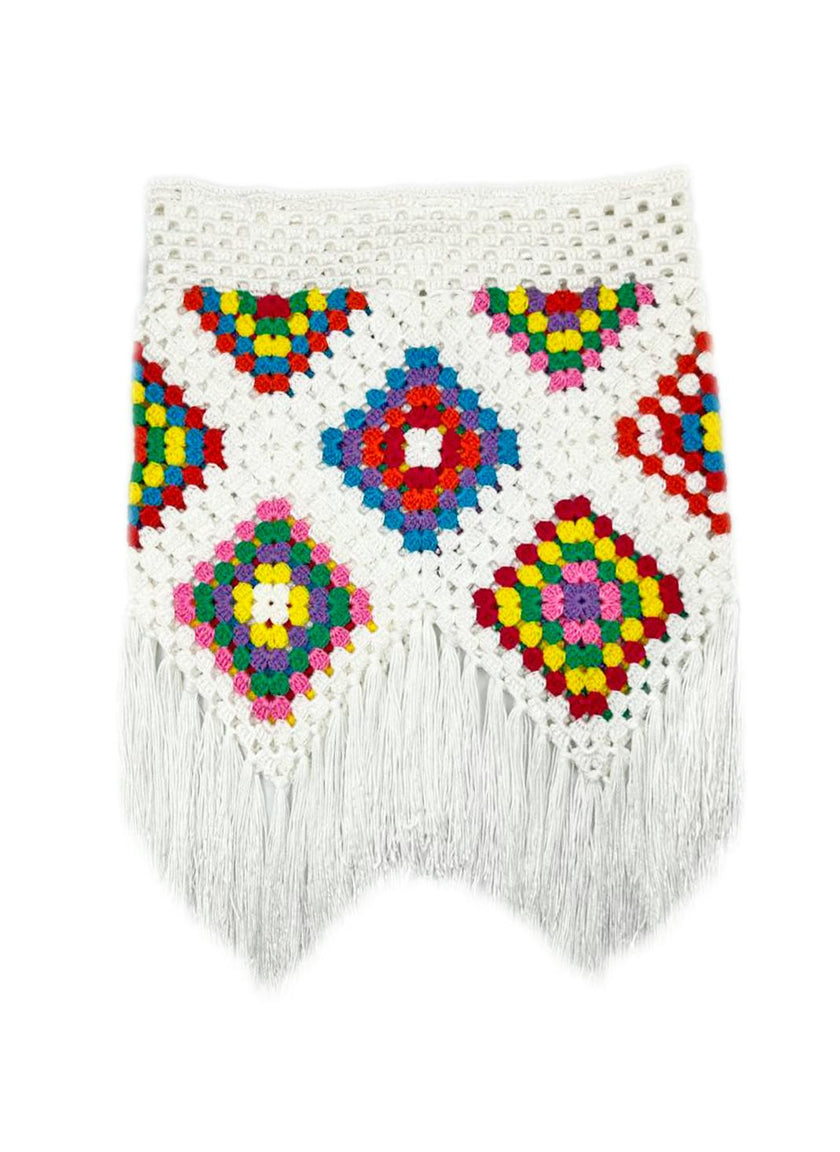 Sandia Hand-Crochet Drawstring Skirt