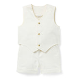 The Well Suited Baby Set, ivory