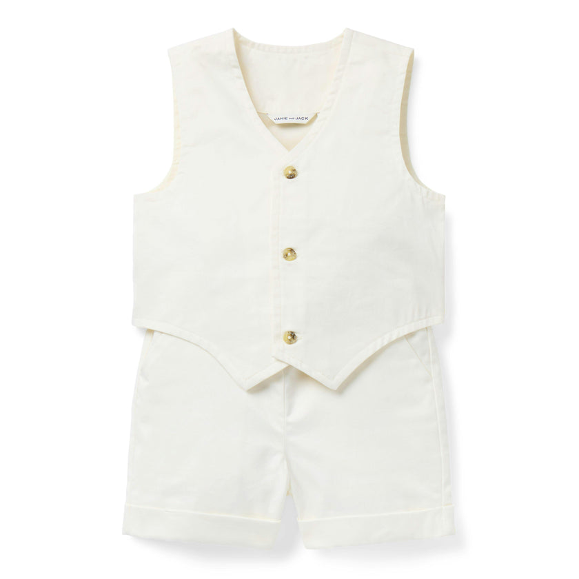 The Well Suited Baby Set, ivory