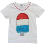 Icy Rhinestone Gem Bomb Pop Crew Neck Tee