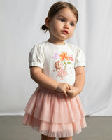 Pink Baby Pleated Tulle Skirt