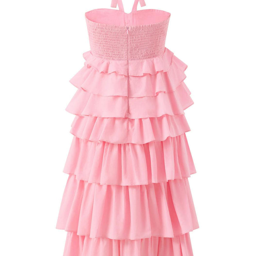 Ellie Cotton Frill Maxi Dress