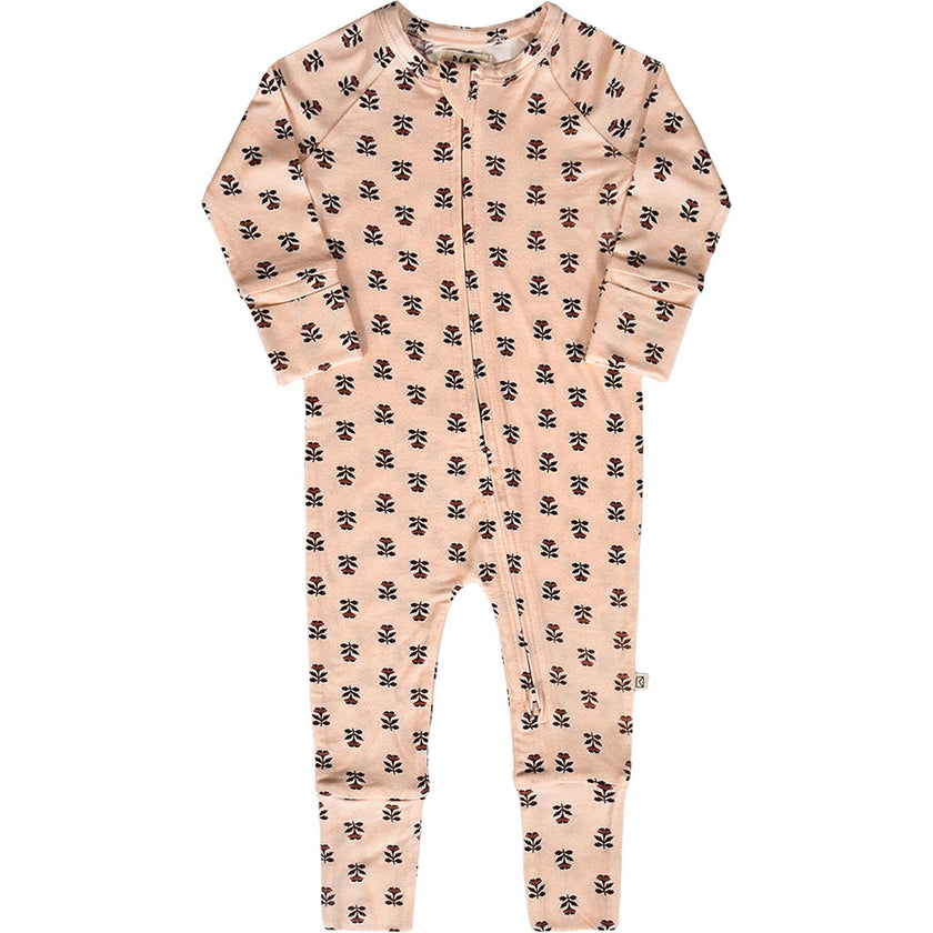 Modal Convertible Footy Pajamas in Wild Rose