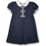Knit Dress With Stripe Ribbon Bows