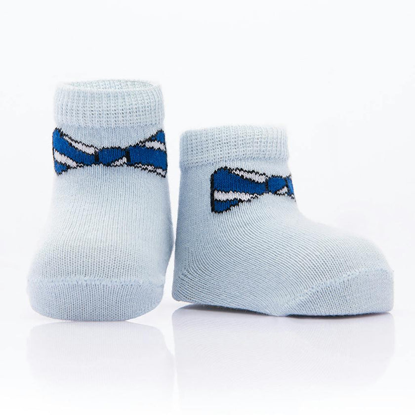 Navy 3pc Bow Tie Socks Set