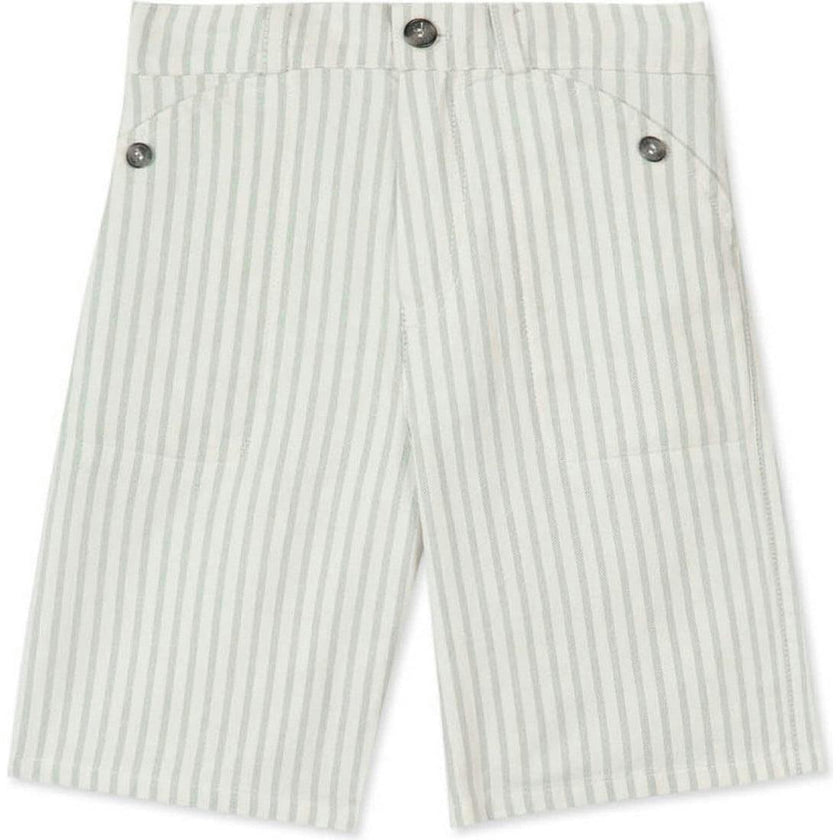 TARTINE ET CHOCOLAT Sea Green Striped Shorts
