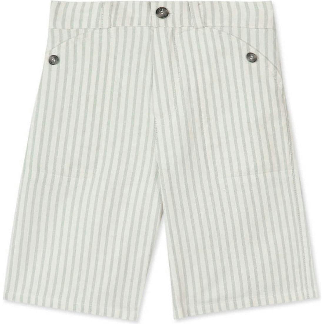 TARTINE ET CHOCOLAT Sea Green Striped Shorts