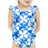 The Greece - Girls Ruffle One Piece UPF 50+