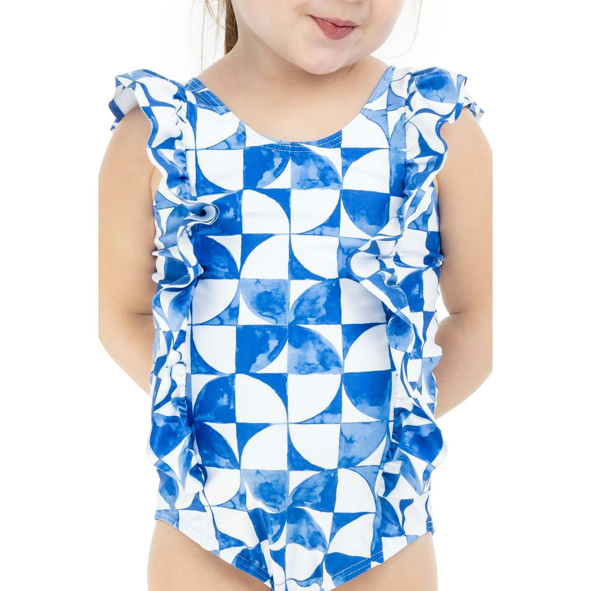 The Greece - Girls Ruffle One Piece UPF 50+