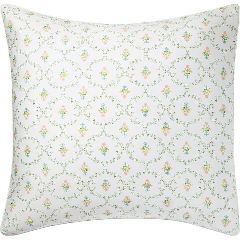 The Euro Sham - Pastel Trellis