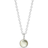 Personalized Birthstone Necklace, Sterling Silver