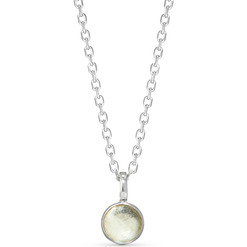 Personalized Birthstone Necklace, Sterling Silver