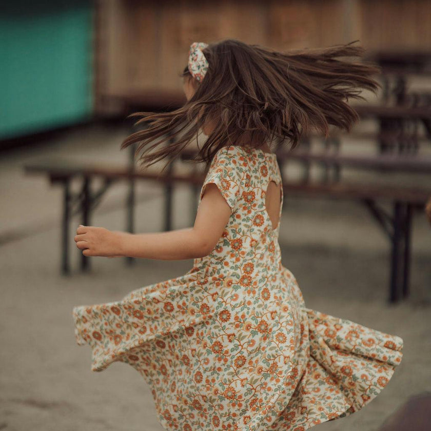 Sweetheart Twirl Dress | Organic Cotton Jersey - In Bloom