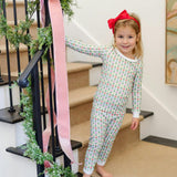 Ava Girls' Pajama Pant Set - Tree Topper Bows