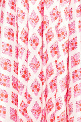 Kylie Dress in Rouge Lattice Floral