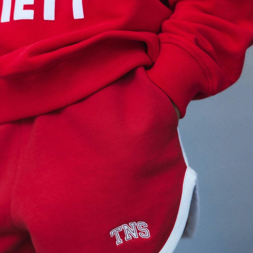 TNS Logo Teen Sweatshirt Tulip Red
