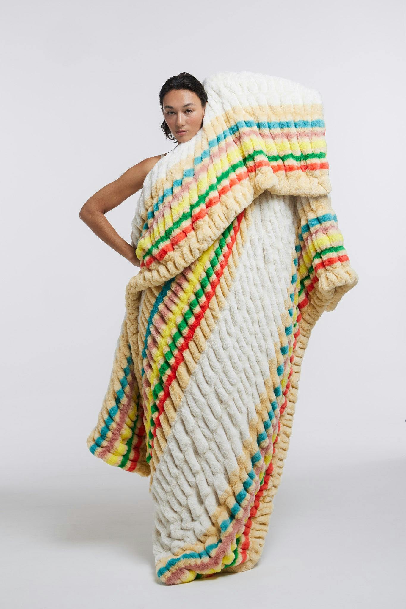 No. 018 Sunflower Stripe Blanket