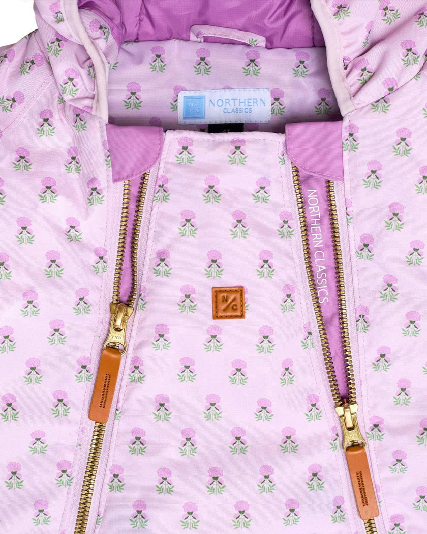 Kids Snowsuit in Pink Marigold
