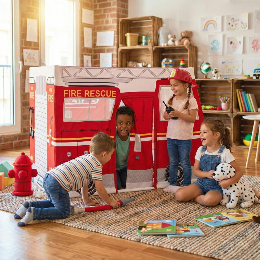 Role Play Fire Truck Play Home