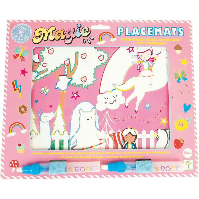 Magic Color Changing Water Placemats - Rainbow Fairy